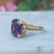 Load image into Gallery viewer, 4ct Amethyst Vintage Dress Ring in 18ct Yellow Gold
