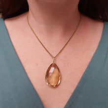 Load image into Gallery viewer, Antique Citrine Pendant in 15ct gold

