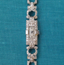 Load image into Gallery viewer, Art Deco Antique 2ct Diamond Ladies Wristwatch ~ C. 1920
