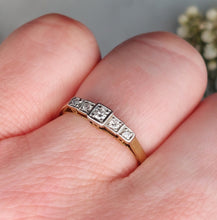 Load image into Gallery viewer, Art Deco Diamond Stepped Five Stone Ring
