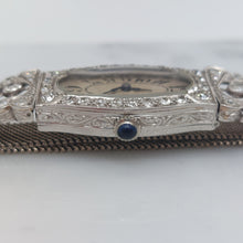 Load image into Gallery viewer, Early Art Deco Antique Diamond Set Platinum Wristwatch
