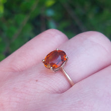 Load image into Gallery viewer, Madeira Citrine Solitaire Vintage Ring in 9ct Yellow Gold
