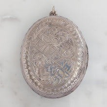 Load image into Gallery viewer, Victorian Antique Mizpah Silver Locket Necklace
