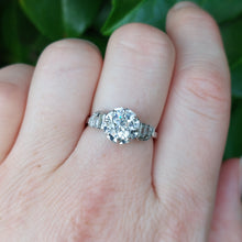 Load image into Gallery viewer, Vintage Art Deco 1.40ct Old European Cut Diamond Solitaire Ring
