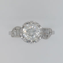 Load image into Gallery viewer, Vintage Art Deco 1.40ct Old European Cut Diamond Solitaire Ring

