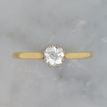 Load image into Gallery viewer, Antique Art Deco 0.45ct Old Cut Diamond Solitaire Ring
