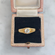 Load image into Gallery viewer, Art Deco Antique 0.70ct Old Cut Diamond 18ct Gold Band Ring
