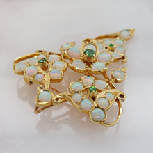 Load image into Gallery viewer, Art Nouveau Opal And Demantoid Garnet Pendant-Brooch
