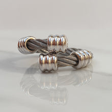 Load image into Gallery viewer, Philippe CHARRIOL Stainless Steel Celtic Cable Ring
