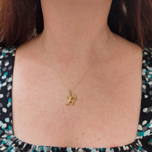 Load image into Gallery viewer, Cupid 9ct Gold Charm Necklace
