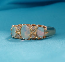 Load image into Gallery viewer, Edwardian Antique Opal and Rose Cut Diamond Ring
