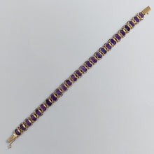 Load image into Gallery viewer, Gem Quality Vintage 25ct Amethyst Bracelet
