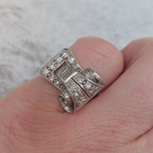 Load image into Gallery viewer, Late Art Deco Odeonesque Diamond Dress Ring
