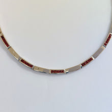 Load image into Gallery viewer, Modern Citrine Silver Collar Necklace
