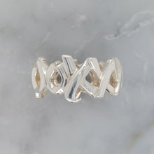 Load image into Gallery viewer, Tiffany &amp; Co Graffiti XoXo Silver Ring by Paloma Picasso
