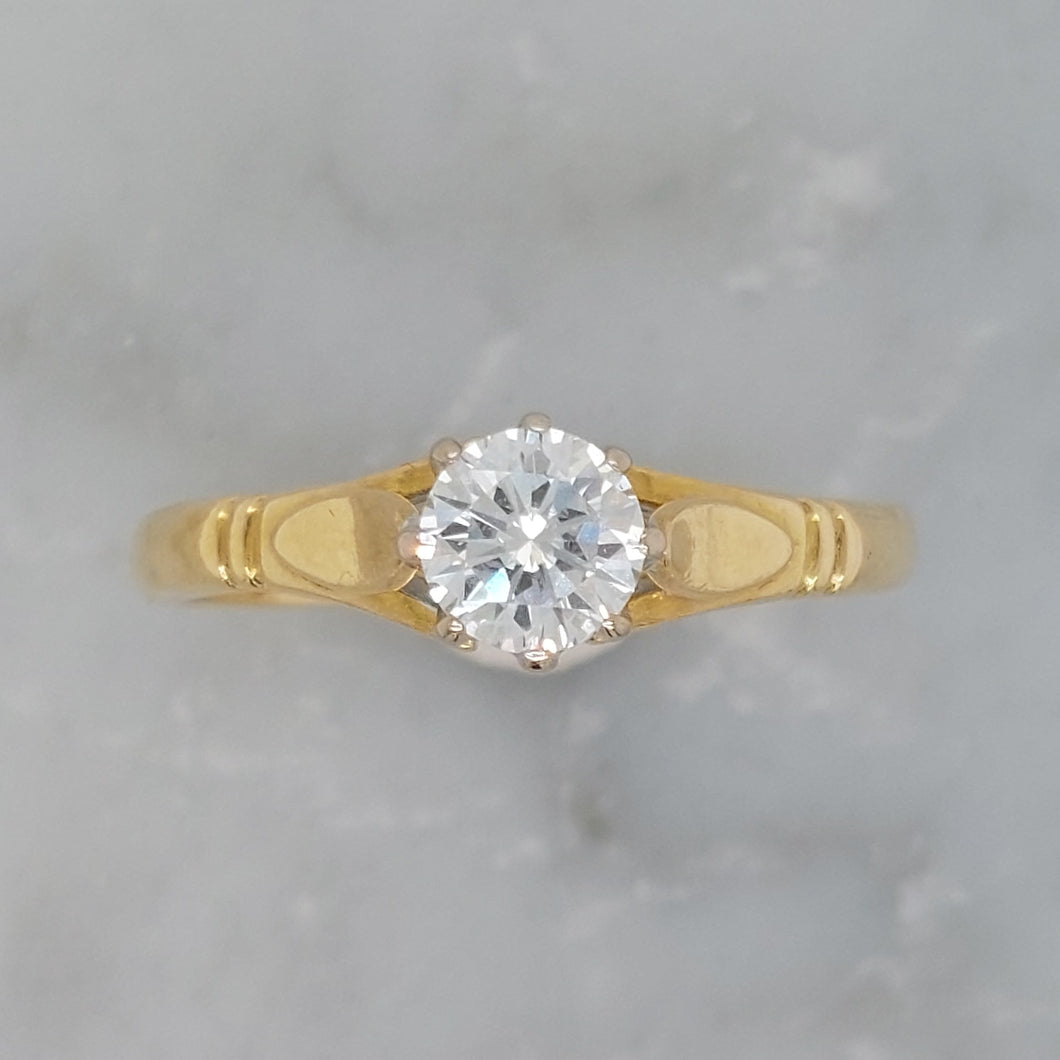 Vintage 0.45ct Diamond Solitaire Ring