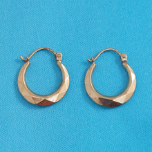 Load image into Gallery viewer, Vintage Creole 9ct Hoop Earrings

