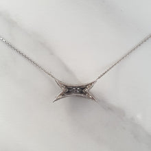 Load image into Gallery viewer, Vintage Marquise Diamond &#39;Kiss&#39; Pendant Necklace
