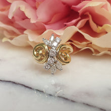 Load image into Gallery viewer, Vintage Marquise and Brilliant Cut Diamond Dress Ring
