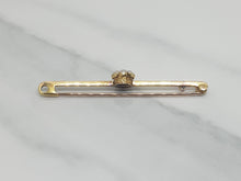 Load image into Gallery viewer, Antique Pearl Cluster 15ct Gold Bar Brooch

