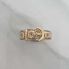 Load image into Gallery viewer, Vintage Floral Buckle Rose Gold Ring
